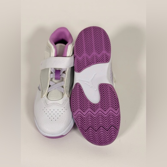 NWOB Jordan Max Aura 4 White Barely Grape Rush Fuchsia (PS) - Picture 5 of 7